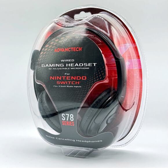 Advanctech Other - Advanctech Wired Gaming Headset With Adjustable Microphone For Nintendo Switch
